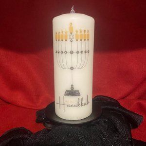 Large Hanukkah Candle - 9 x 3 inches
